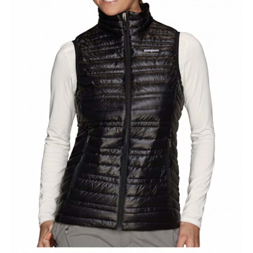 Patagonia Ultralight Down Vest Size Small Black Excellent Condition!